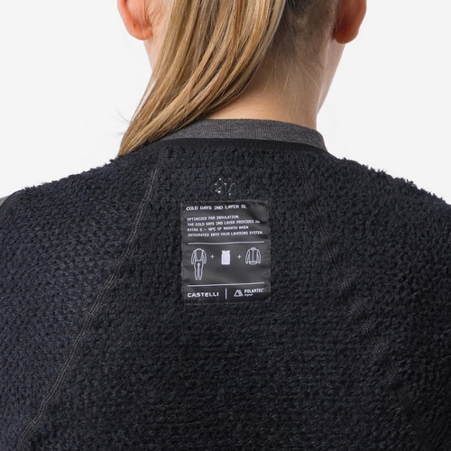 CASTELLI ( カステリ ) ノースリーブインナー COLD DAYS 2ND LAYER W VEST ( コールド デイズ 2ND レイヤー ウィメンズ ベスト ) ブラック S レディース