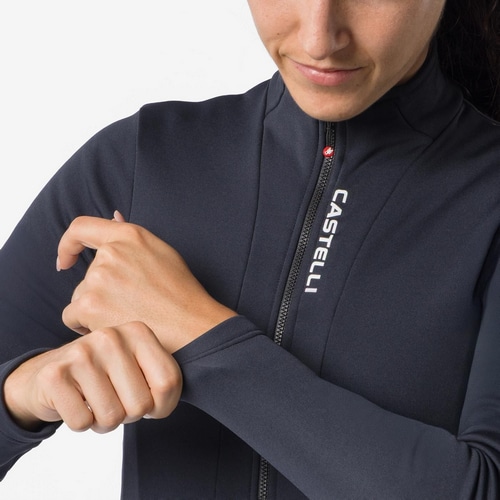 CASTELLI ( カステリ ) 長袖ジャージ SINERGIA 3 JERSEY FZ ( シネルジア 3 ジャージ FZ ) ブラック S レディース
