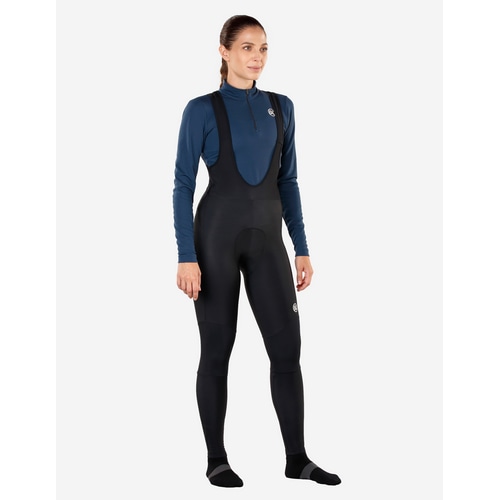 BICYCLELINE ( バイシクルライン ) ビブタイツ LOGIQUE THRML BIBTIGHTS ( サーマル レディース ) ブラック XS