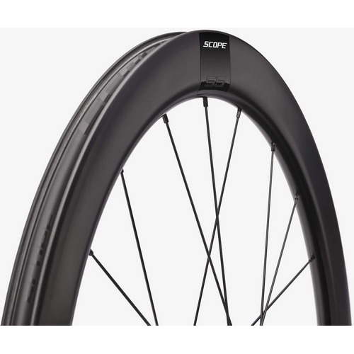 SCOPE CYCLING ( スコープ サイクリング ) ロードバイク用ホイール(ディスクブレーキ用) S5 DISC TLR SKF F/R ( S5 ディスク チューブレスレディ SKFベアリング 前後セット ) ブラック カンパニョーロ