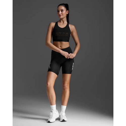 2XU ( ツータイムズユー ) トライアスロンウェア CORE TRI 6INCH SHORT ( コア トライ 6インチ ショーツ ) ブラック/ホワイト S レディース