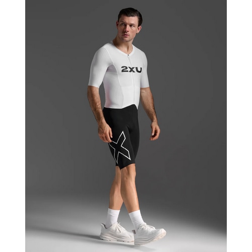 2XU ( �c�[�^�C���Y���[ ) �g���C�X�[�c LIGHT SPEED REACT SLEEVED TRISUIT ( ���C�g �X�s�[�h ���A�N�g �X���[�u �g���C�X�[�c ) BLK/WHT S