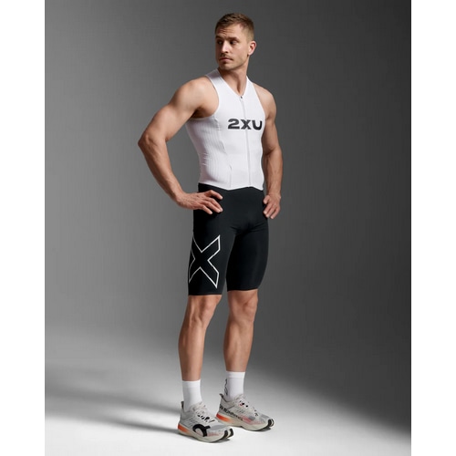 2XU ( �c�[�^�C���Y���[ ) �g���C�X�[�c LIGHT SPEED REACT TRISUIT ( ���C�g �X�s�[�h ���A�N�g �g���C�X�[�c ) BLK/WHT S