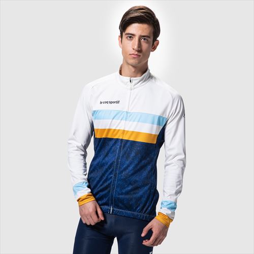 le coq sportif ( ルコックスポルティフ ) 防風 ジャージ ホワイト M | 自転車・パーツ・ウェア通販 | ワイズロードオンライン