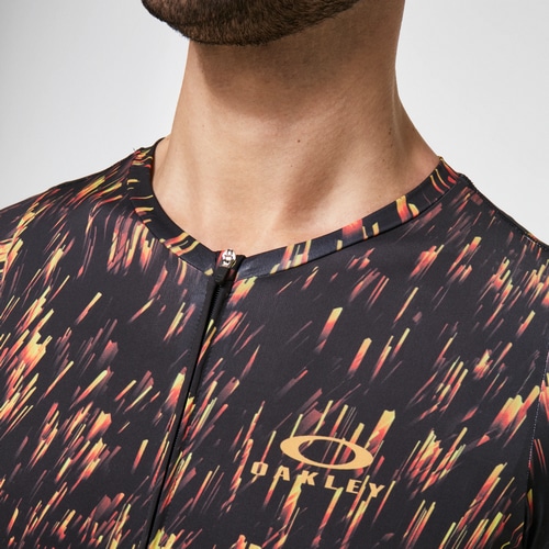 OAKLEY ( オークリー ) 半袖ジャージ ENDURANCE JERSEY 2.0 ( エンデュランス ジャージ 2.0 ) ゴールド ドッツ M
