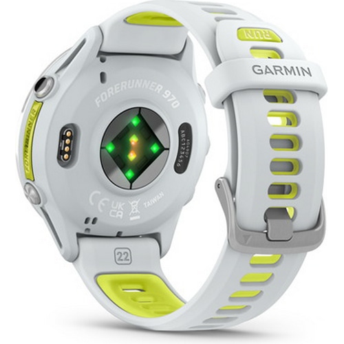 GARMIN ( ガーミン ) スマートウオッチ FORERUNNER 970 ( フォアランナー 970 ) ホワイト/アンプイエロー