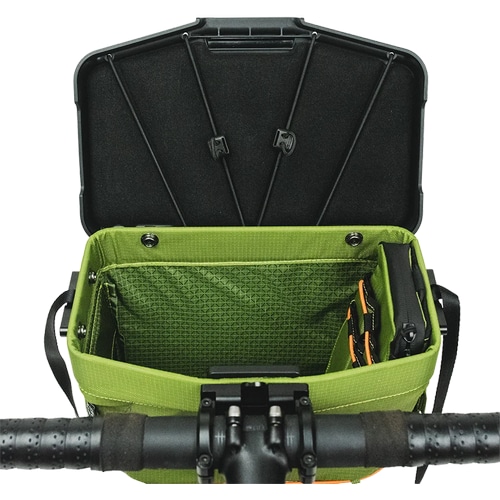 ROUTE WERKS ( ルートワークス ) フロントバッグ/ハンドルバッグ THE BIG HANDLEBAR BAG ( ビッグ ハンドルバーバッグ ) オリーブ