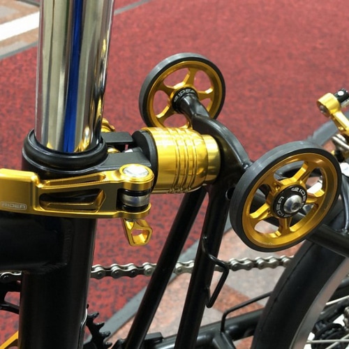 BROMPTON ( ブロンプトン ) 折りたたみ自転車 S2E ブラック/ゴールド 【店舗オリジナル完成車】