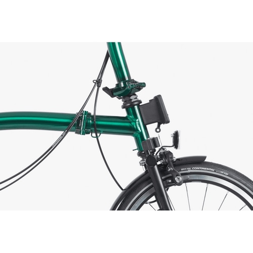 BROMPTON ( ブロンプトン ) 折りたたみ自転車 P LINE URBAN MID ( Pライン アーバン ミッド ) M4R リアキャリア付 エメラルドラッカー ( 適正身長145-185cm前後 )