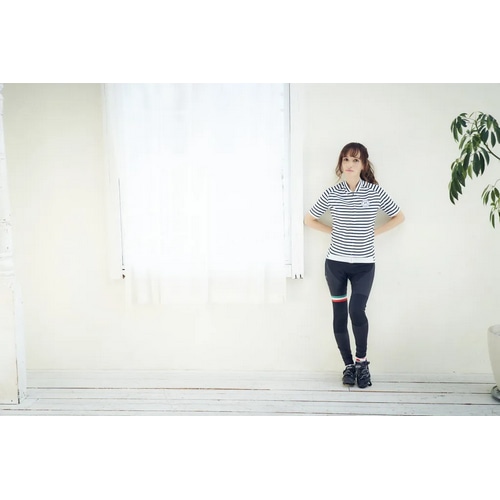 7-ITA ( ZuACeBG[ ) W[W STRIPE LADY JERSEY ( XgCv fB[X W[W ) zCg/lCr[ XS fB[X