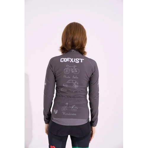 7-ITA ( セブンアイティエー ) 長袖ジャージ COEXIST LADY LS JERSEY 【アウトレット特価品】 ( コエグジスト レディース ロングスリーブジャージ ) ブラウン S レディース