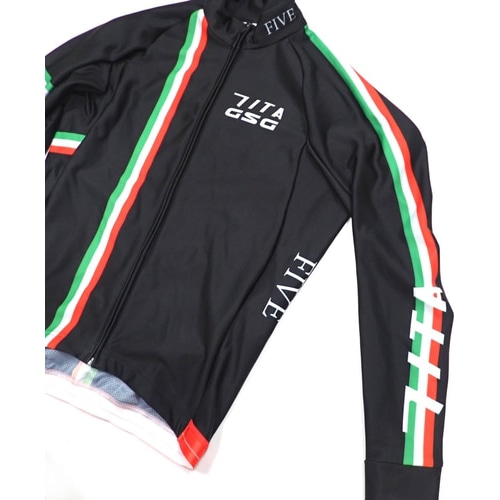 7-ITA ( セブンアイティエー ) 長袖ジャージ 【オンライン専売】 CLIMA FIVE LS JERSEY ( クリマ ファイブ ロングスリーブ ジャージ ) ブラック L