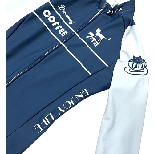 7-ITA ( セブンアイティエー ) 長袖ジャージ 【オンライン専売】 CAFE CAT LADY LS JERSEY ( カフェキャット レディース ロングスリーブジャージ ) ネイビー M レディース