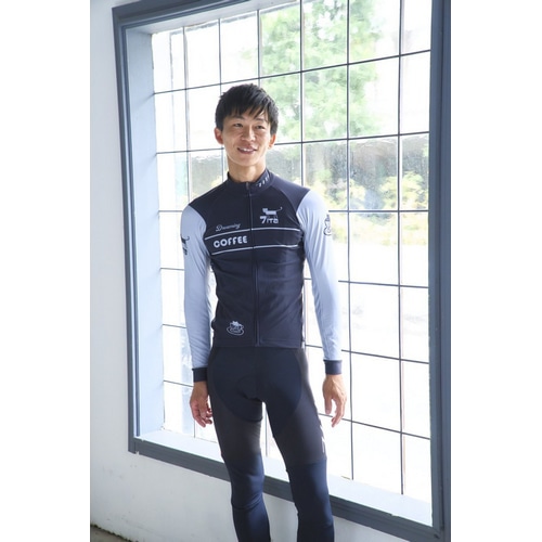 7-ITA ( セブンアイティエー ) 長袖ジャージ 【オンライン専売】 CAFE CAT LS JERSEY ( カフェキャット ロングスリーブジャージ ) グラファイト M