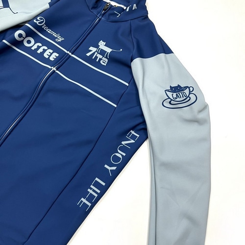 7-ITA ( セブンアイティエー ) 長袖ジャージ 【オンライン専売】 CAFE CAT LS JERSEY ( カフェキャット ロングスリーブジャージ ) ネイビー M