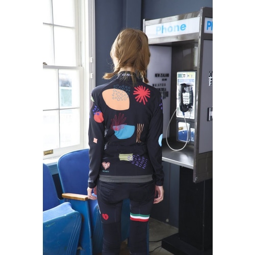 7-ITA ( セブンアイティエー ) 長袖ジャージ 【オンライン専売】 FLOWER LADY LS JERSEY ( フラワー レディース ロングスリーブジャージ ) ブラック M レディース