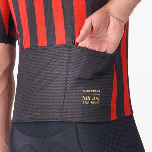 CASTELLI ( �J�X�e�� ) �����W���[�W AC MILAN ( AC�~���� ) COMPETIZIONE 3 JERSEY ( �R���y�e�B�c�B�I�[�l 3 �W���[�W ) 001 �z�[�� ���b�h / �u���b�N L