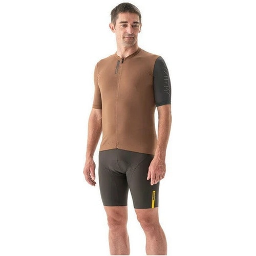MAVIC ( マヴィック ) 半袖ジャージ ESSENTIAL JERSEY M ( エッセンシャル ジャージ メンズ ) ブロンズ/カーボン XL
