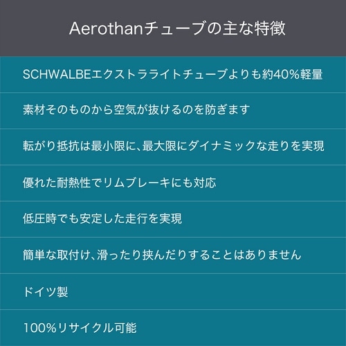 SCHWALBE ( シュワルベ ) チューブ 13E-SV 箱 AEROTHAN ( エアロザン ) 26X2.10/2.40 40MM ( 559 )