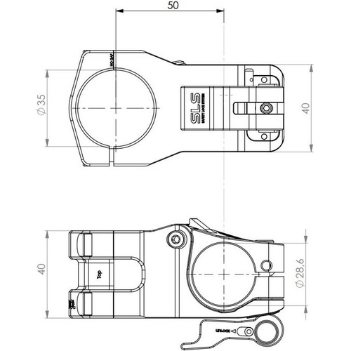 ROCKER PARTS ( ���b�J�[ �p�[�c ) �X�e�� ROC HEAD BEND MAX ( ���b�N �w�b�h �x���h �}�b�N�X ) �u���b�N 50mmX35mm