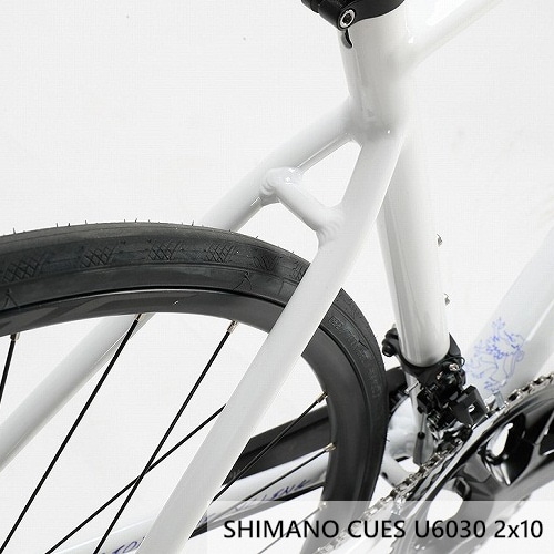 CORRATEC ( �R���e�b�N ) ���[�h�o�C�N DOLOMITI DISC ( �h���~�e �f�B�X�N ) CUES U6030 2x10 / WH-RS171 �V���o�[/�z���C�g/�u���[ 42 (�g���ڈ�155cm�O��)