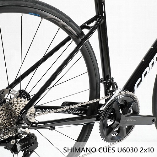 CORRATEC ( コラテック ) ロードバイク DOLOMITI DISC ( ドロミテ ディスク ) CUES U6030 2x10 / WH-RS171 ワインレッド/ブラック/ホワイト 46 (身長目安160cm前後)