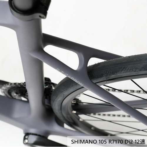 CORRATEC ( コラテック ) ロードバイク R.T.CARBON ( RT カーボン ) 105 Di2 R7170 / WH-RS171 + ITM CH1R ワンピースカーボンハンドルステム マットグレー/ライトグレー 53 (身長目安170cm前後)