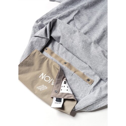 Nari-Furi ( ナリフリ ) Tシャツ・カジュアルウェア narifuri × TAION パッカブルTシャツ ヘザーライトグレー L