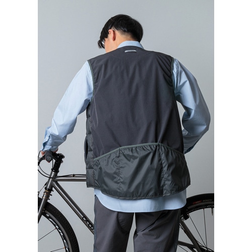 Nari-Furi ( ナリフリ ) ベスト・ジレ narifuri × TAION クルーネックサイクルインナーベスト チャコール L