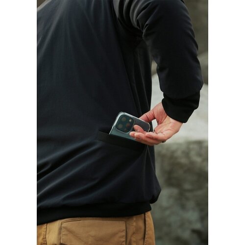 Nari-Furi ( ナリフリ ) Tシャツ・カジュアルウェア バックメッシュウォームスプリットラグランプルオーバー ネイビー M