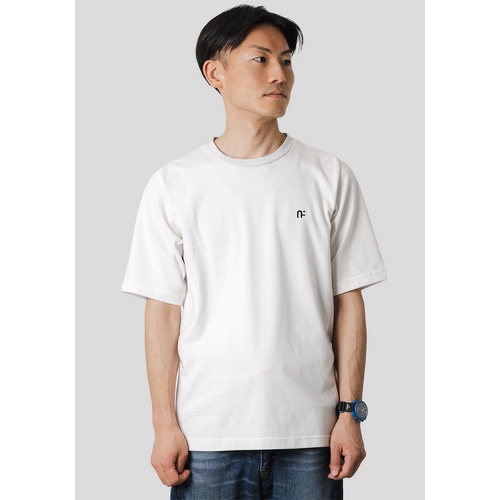 Nari-Furi ( ナリフリ ) Tシャツ・カジュアルウェア マルチテックメッシュTシャツ シルバーグレー M