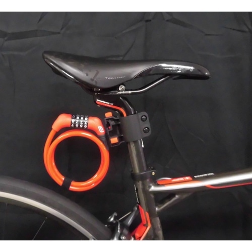 FORCE ( フォース ) ワイヤー ミニダイヤルロック ブラケット付き レッド 8MMX90CM