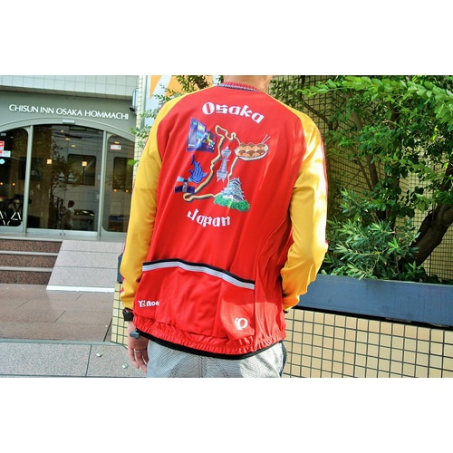 PEARL-IZUMI ( パールイズミ ) 長袖ジャージ ワイズロードご当地ジャージ 大阪スタジャン M