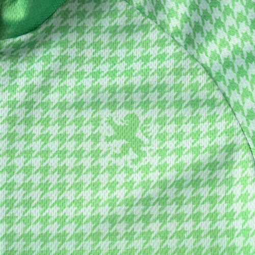 KAPELMUUR ( カペルミュール ) 半袖ジャージ レディース プリント半袖ジャージ マイクロ千鳥 ライトグリーン 38
