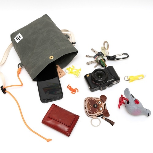 rin project ( リンプロジェクト ) サコッシュ VELO BAG COUNTRY ( ヴェロ バッグ カントリー ) アッシュグリーン