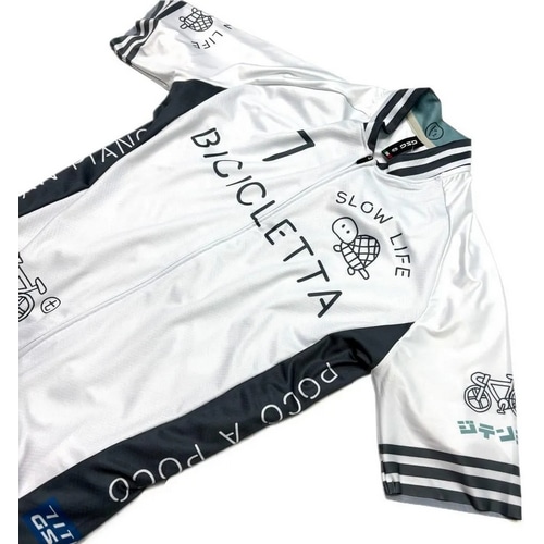 7-ITA ( セブンアイティエー ) 半袖ジャージ ITALIANO KAME LADY JERSEY ( イタリアーノ カメ レディース ジャージ ) オフホワイト XS レディース