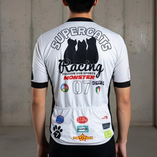 7-ITA ( セブンアイティエー ) 半袖ジャージ SUPER CATS JERSEY ( スーパーキャット ジャージ ) オフホワイト XL