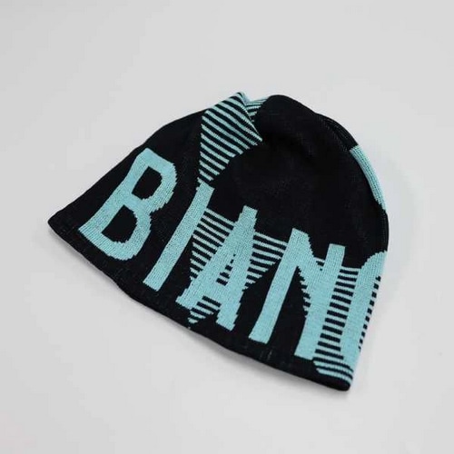 BIANCHI ( ビアンキ ) ネックウェア ニットスクリュービーニー ブラック/チェレステ