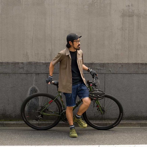 rin project ( リンプロジェクト ) Tシャツ・カジュアルウェア ボウリングシャツ モカ S