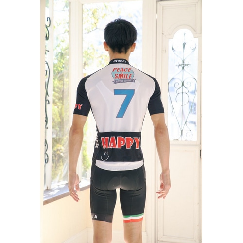 7-ITA ( セブンアイティエー ) 半袖ジャージ PEACE & SMILE JSY ( ピース & スマイル ジャージ ) ホワイト L