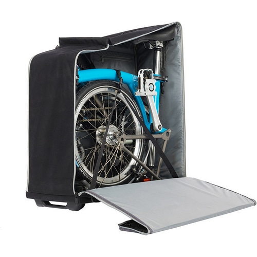 BROMPTON ( �u�����v�g�� ) �܂��ݎ��]�ԗp�֍s�� PADDED FOLDING BIKE TRANSIT TRAVEL BAG �u���b�N