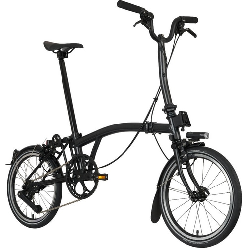 BROMPTON ( ブロンプトン ) 折りたたみ自転車 P LINE URBAN MID ( Pライン アーバン ミッド ) M4R リアキャリア付 ALIANTE R7 サドル モデル ミッドナイトブラック YSオリジナル輪行バッグプレゼント