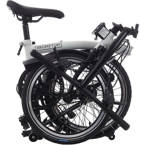 BROMPTON ( �u�����v�g�� ) �܂肽���ݎ��]�� C LINE URBAN LOW S2L ( C ���C�� �A�[�o�� ���[ S2L ) �p�s���X�z���C�g/�u���b�N �����T�C�Y ( �K���g��145-185cm�O�� )