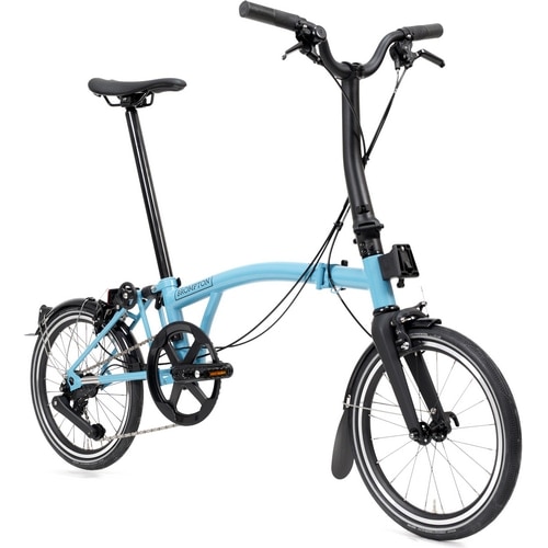 BROMPTON ( ブロンプトン ) 折りたたみ自転車 P LINE MK2 ( Pライン マーク2 ) 4速 MID ラックなし M4L クラウドメタリック ( 適正身長145-185cm前後 )