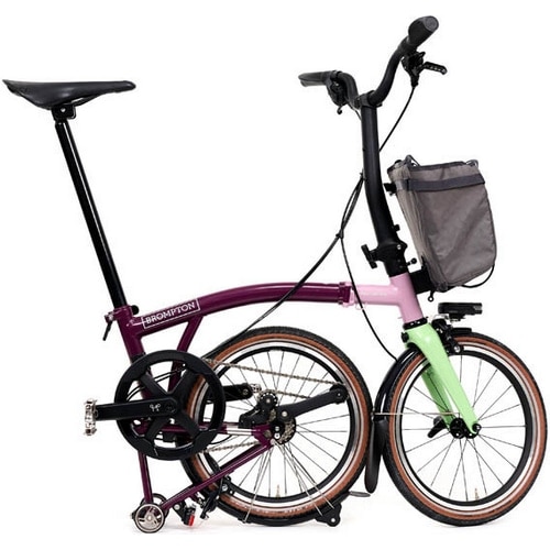 BROMPTON ( �u�����v�g�� ) �܂肽���ݎ��]�� P LINE URBAN EXPLORER MID M4L ( P ���C�� �A�[�o�� �G�N�X�v���[���[ �~�b�h M4L ) �g���C���C�g/�_�X�N/�~���g �����T�C�Y ( �K���g��145-185cm�O�� )
