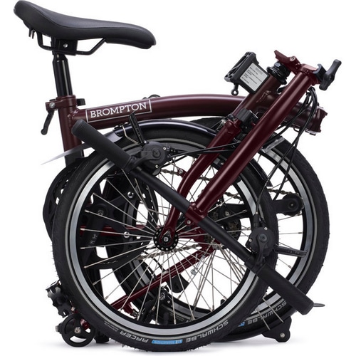 BROMPTON ( ブロンプトン ) 折りたたみ自転車 C LINE EXPLORE LOW ( Cライン エクスプローラ ロウ ) SLL 12S プラム レッド (身長目安 145-185cm)