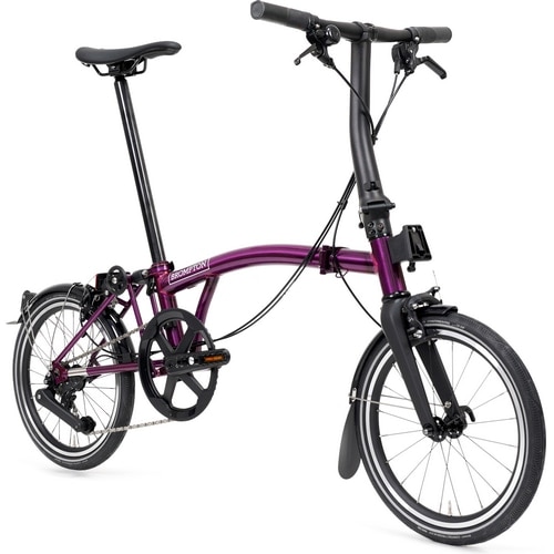 BROMPTON ( ブロンプトン ) 折りたたみ自転車 P LINE MK2 ( Pライン マーク2 ) 4速 LOW ラックなし S4L アメジストラッカー ( 適正身長145-185cm前後 )