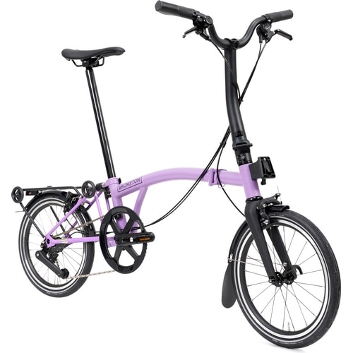 BROMPTON ( ブロンプトン ) 折りたたみ自転車 P LINE MK2 ( Pライン マーク2 ) 4速 MID ラックあり M4R ライラックストーン ( 適正身長145-185cm前後 )