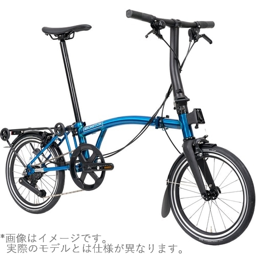 BROMPTON ( ブロンプトン ) 折りたたみ自転車 P LINE MK2 ( Pライン マーク2 ) 12速 LOW ラックあり SLR パシフィックラッカー ( 適正身長145-185cm前後 )