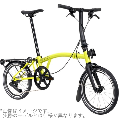 BROMPTON ( ブロンプトン ) 折りたたみ自転車 P LINE MK2 ( Pライン マーク2 ) 12速 LOW ラックあり SLR スターフルーツメタリック ( 適正身長145-185cm前後 )